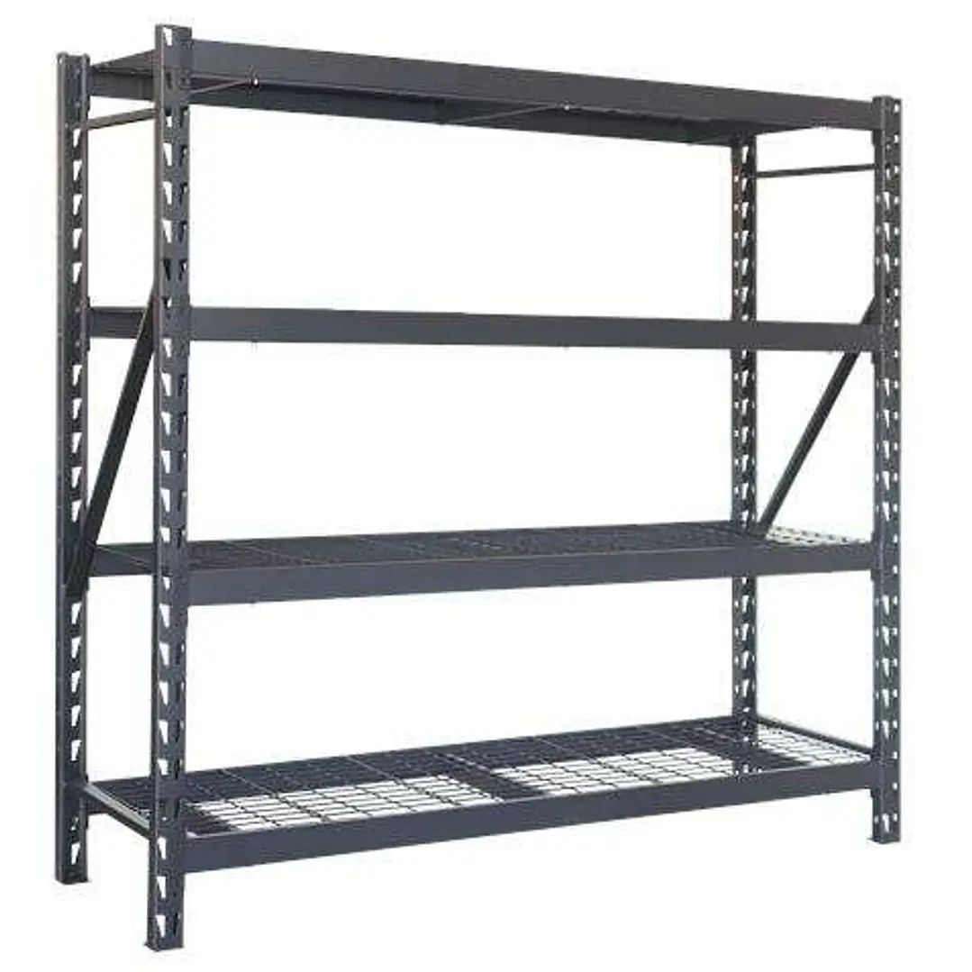 Blim Estanteria Metalica Ajustable - Dimensiones 195x183x61mm - Soporte 700kg por Balda - Facil Montaje - Recubrimiento Polvo Negro - Color Negro 1