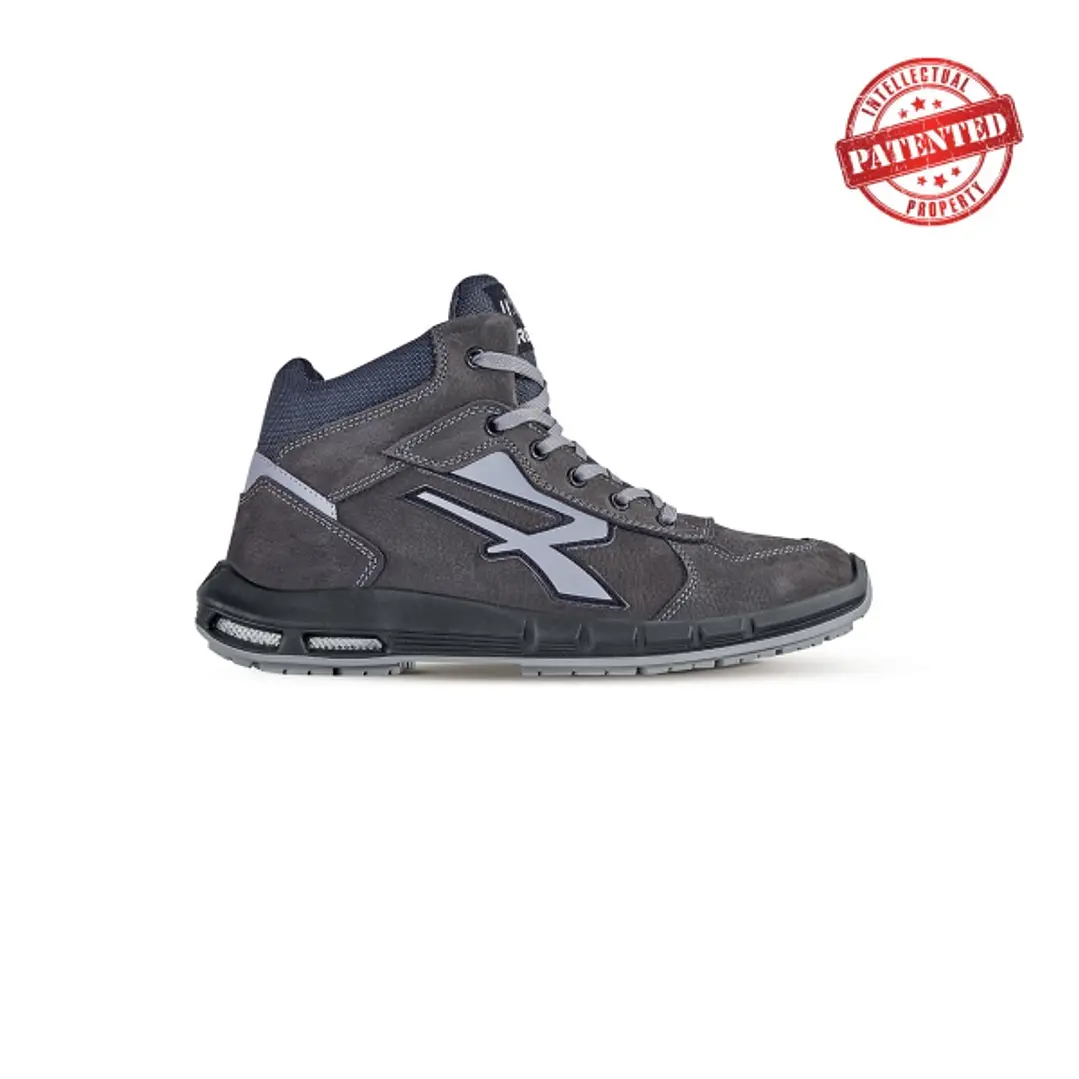 Upower Merak Plus S ESD Calzado de Seguridad Altos - Talla 42 - Cuero Nubuck Resistente, Puntera de Aluminio, Hidrofugos, Antiarrugas, Antideslizantes 1