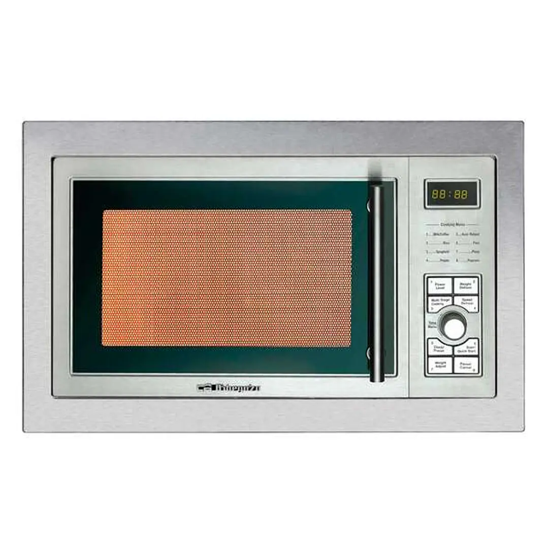 Orbegozo MIG 2325 Microondas Encastrable - Potencia y Seguridad para tu Hogar - 8 Niveles de Potencia - 9 Menus de Coccion Rapida - Sistema de Segurid 1