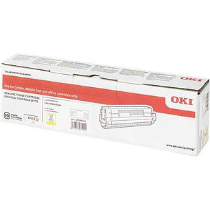 OKI C824/C834/C844 Amarillo Cartucho de Toner Original - 47095701