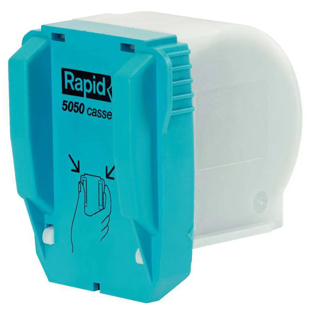Rapid Cartucho de Grapas R5050 - Grapa Hasta 50 Hojas de Papel - Carga Facil - Patentado - Reemplazo de Piezas - Color Negro 1
