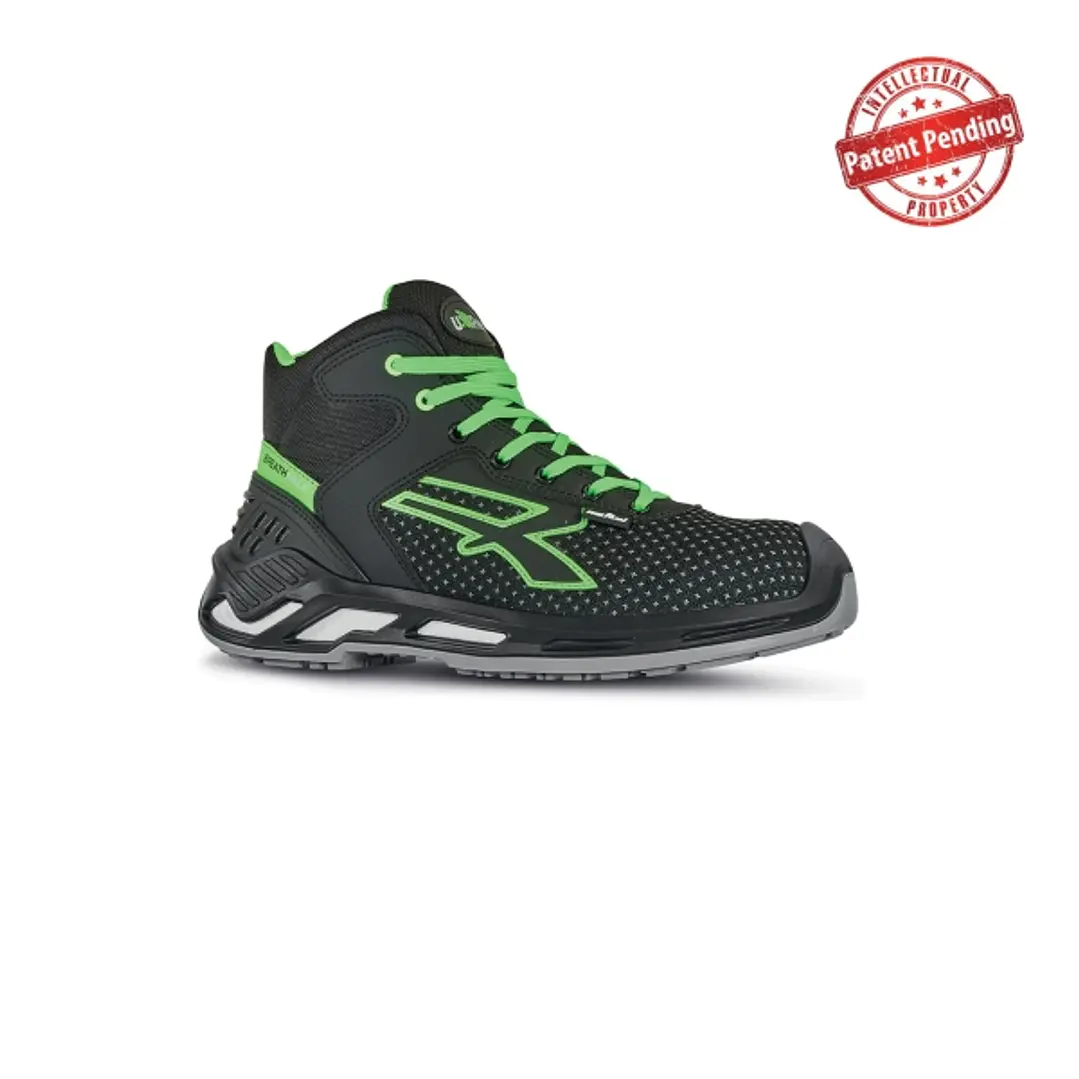 Upower Harry S ESD Calzado de Seguridad Altos - Talla 38 - Resistencia a la Abrasion, Impermeables, Transpirables, Escudo Anti-Impactos, Puntera de Al 1