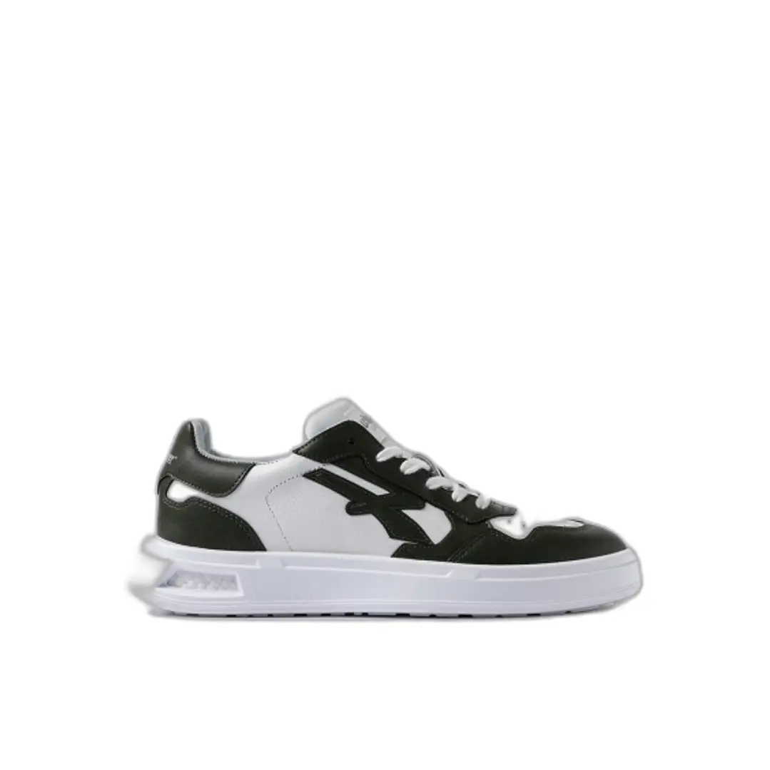 Upower Genesis Calzado de Seguridad Bajo - Talla 43 - Proteccion OB SR, Diseño Ergonomico, Suela Antideslizante - Color Blanco/Verde Oscuro 1