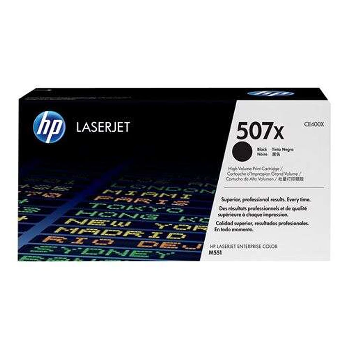 HP CE400X Negro Cartucho de Toner Original - 507X 1