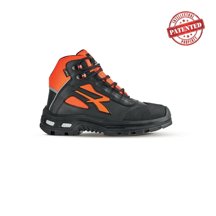 Upower Spirit S Zapato de Seguridad Alto - Talla 45 - Forro de Cuero de Grano Suave, Puntera Resistente a la Abrasion, Repelente al Agua, Forro Gore-T 1