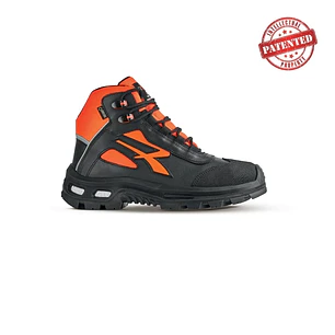 Upower Spirit S Zapato de Seguridad Alto - Talla 44 - Forro de Cuero de Grano Suave, Puntera Resistente a la Abrasion, Repelente al Agua, Forro Gore-T