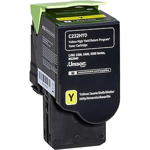 Lexmark C2325/C2425/C2535/MC2325/MC2425/MC2535/MC2640 Amarillo Cartucho de Toner Original - C232HY0