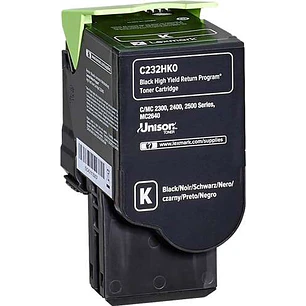 Lexmark C2325/C2425/C2535/MC2325/MC2425/MC2535/MC2640 Negro Cartucho de Toner Original - C232HK0