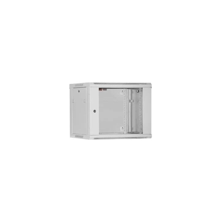 WP RWB-12605-G Armario Mural 12U - Puerta de Cristal - Cerradura de Seguridad - 600x500x635mm - Color Gris 1