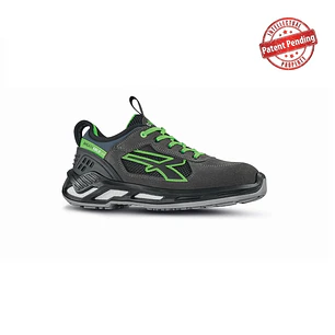 Upower Negan S ESD Calzado de Seguridad Bajos - Talla 42 - Nailon Ultraflexible, Gamuza Suave, Collarin Lycra, Puntera Aluminio, Suela Antideslizante,