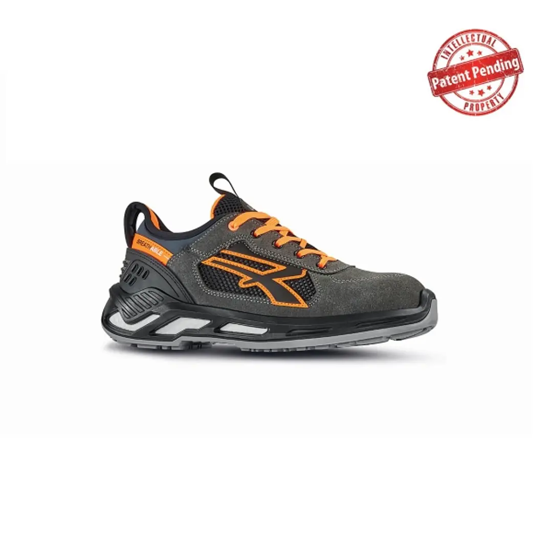 Upower Ryder S ESD Calzado de Seguridad Bajos - Talla 35 - Parte Superior de Nailon Ultraflexible y Gamuza Suave, Puntera de Aluminio, Suela Antidesli 1