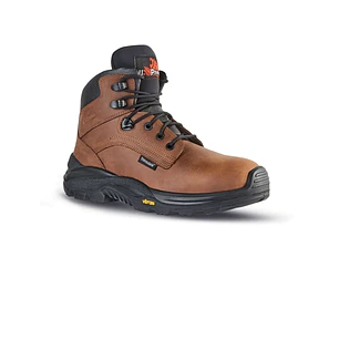 Upower Iron RS S Calzado de Seguridad Botines - Talla 47 - Empeine Piel Pull-Up Hidrofugo, Aislamiento Thinsulate, Puntal AirToe Composite, Suela Anti