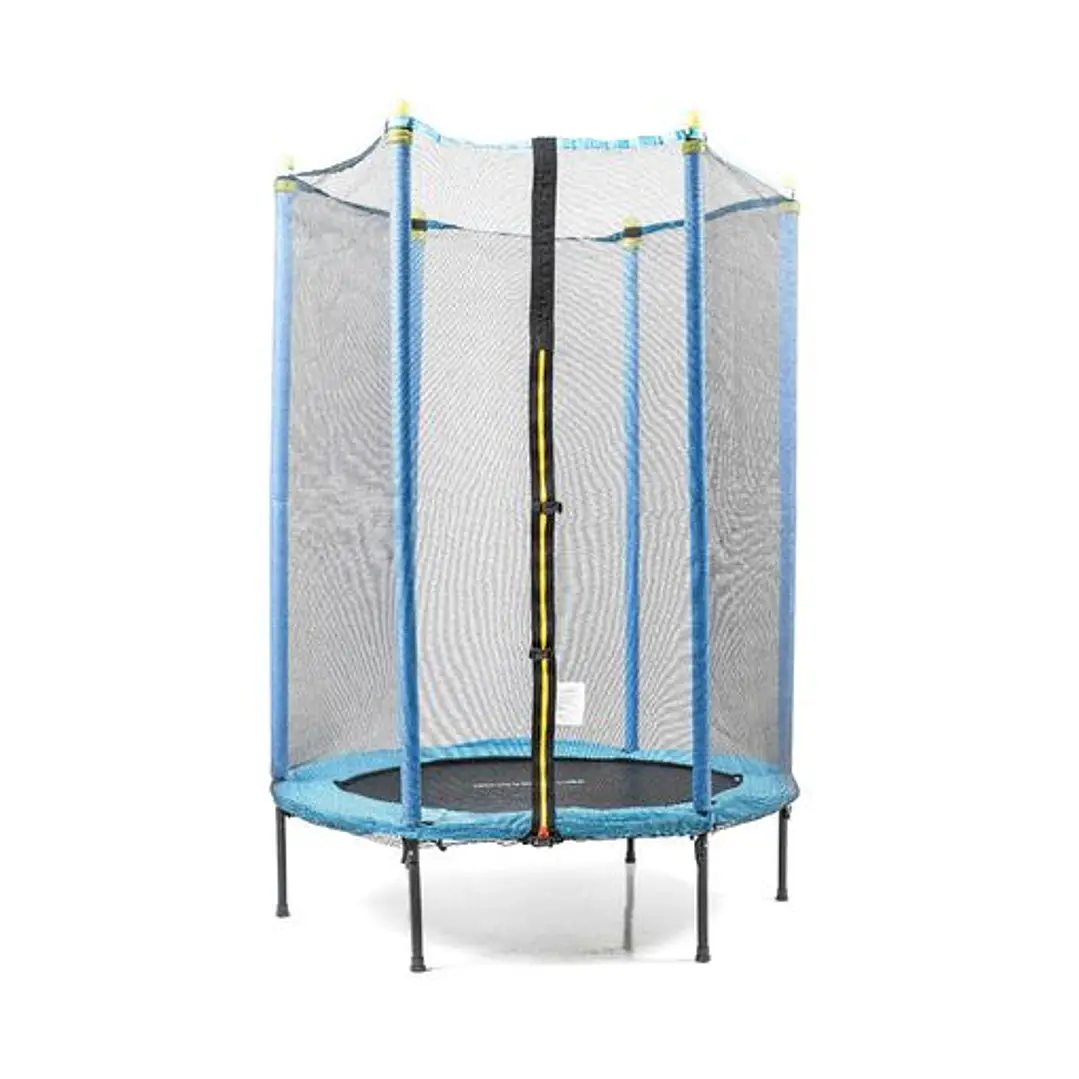 Innovagoods Zuply Cama Elastica Infantil con Red de Seguridad - Soporta hasta 25kg - Proteccion UV - Resistente al Agua - Mastiles con Espuma - 140x18 1