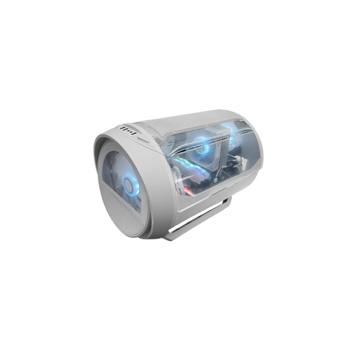 Mars Gaming MC-CYLON Minitorre Ultracompacta - Ventilador Frontal RGB Chroma de 200mm - Ventilador Trasero de 120mm - Soporte MicroATX/Mini-ITX - 3 Ra 1