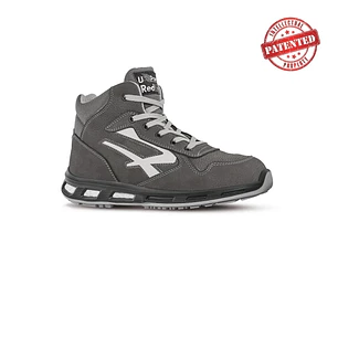 Upower Infinity S ESD Calzado de Seguridad Altos - Talla 45 - Cuero Nubuck, Puntera de Aluminio, Hidrofugos, Antiarrugas, Antideslizantes, Suela de Po