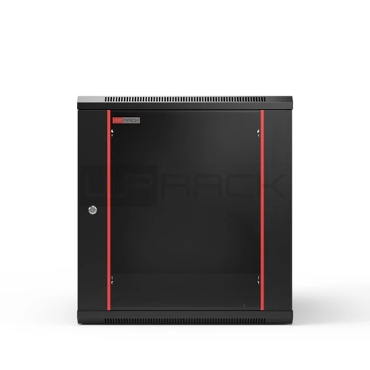 WP RWB-09605-B Armario Mural 9U - Puerta de Cristal - Cerradura de Seguridad - 600x500x500mm - Color Negro 1