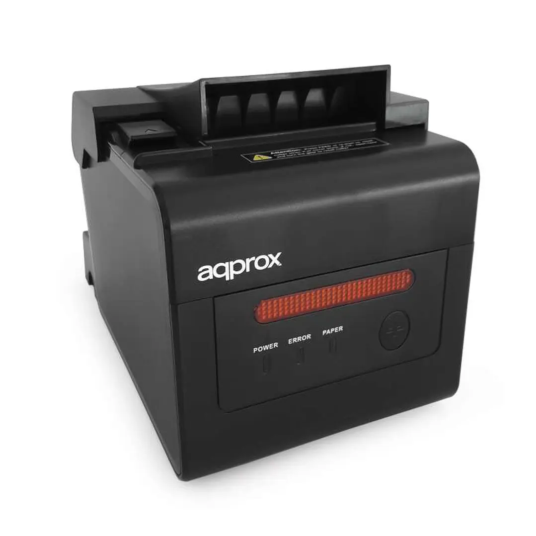 Approx Impresora Termica de Recibos - Alarma de Impresion - Resolucion 203dpi - Velocidad 300mm/s - USB, RJ-11, RS232, LAN - Auto-Corte y Corte Manual 1