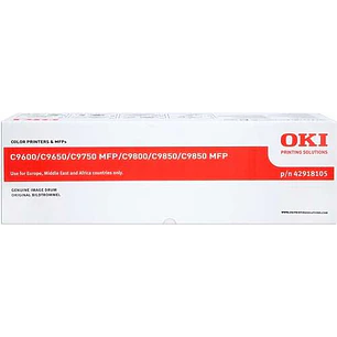 OKI C9600/C9650/C9655/C9800/C9850 Amarillo Tambor de Imagen Original - 42918105