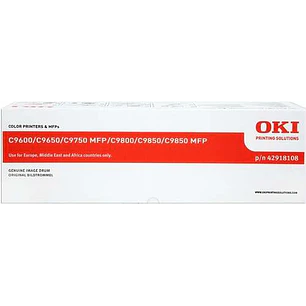 OKI C9600/C9650/C9655/C9800/C9850 Negro Tambor de Imagen Original - 42918108