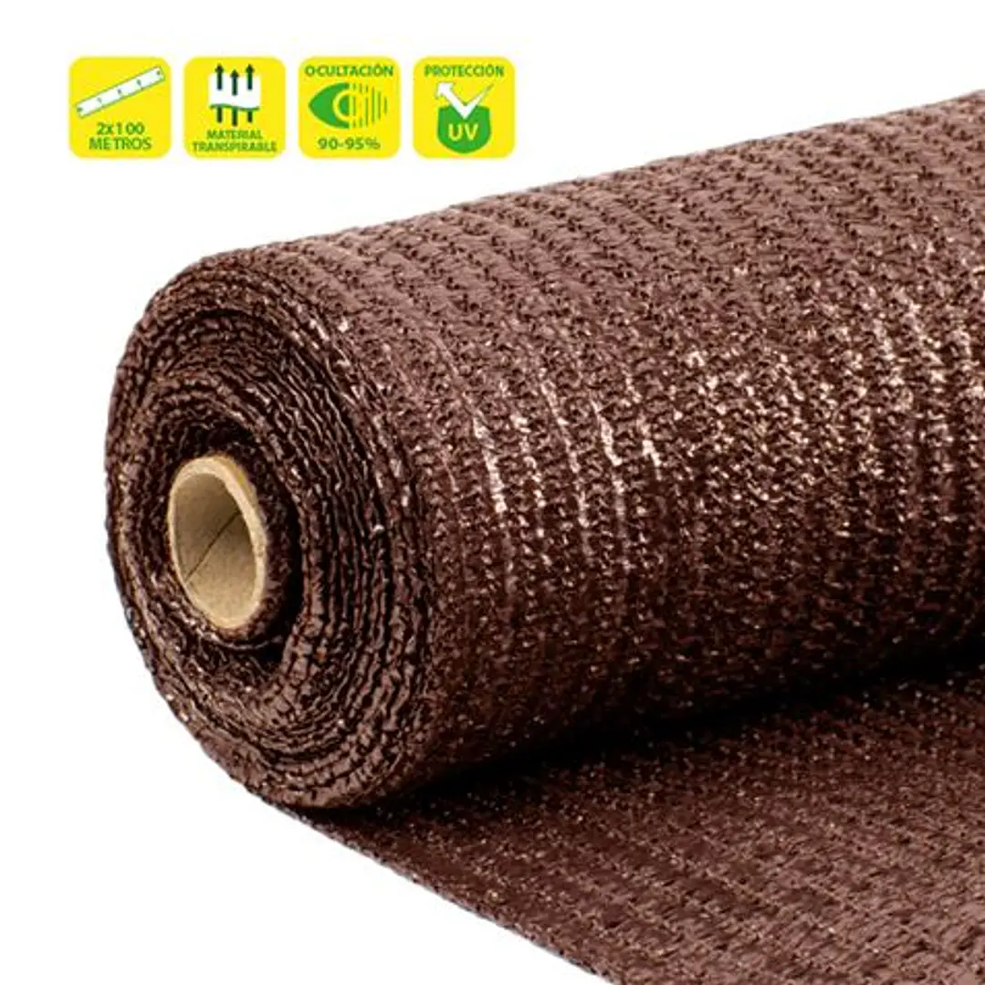 Sungarden Malla de Sombreo 2x100m - Color Marron 1