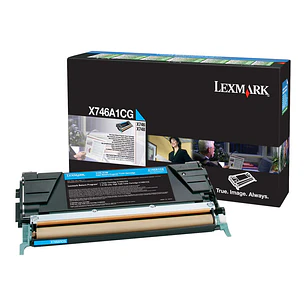 Lexmark X746/X748 Cyan Cartucho de Toner Original - X746A1CG