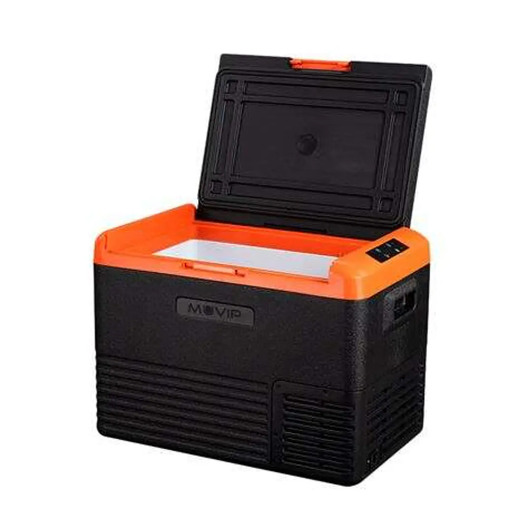 Muvip Nevera Portatil de Compresor 40L - Proteccion Bateria Vehiculo - Temperatura -20º/+20º - Conexion 12/24/220V - Compresor Silencioso - Control Bl 1