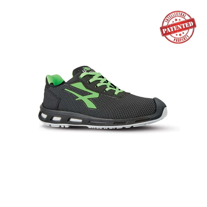 Upower Strong S ESD Calzado de Seguridad - Talla 41 - Puntera AirToe Aluminium, Sistema Antipinchazos, Alta Resistencia a la Abrasion, Suela Infinergy 1