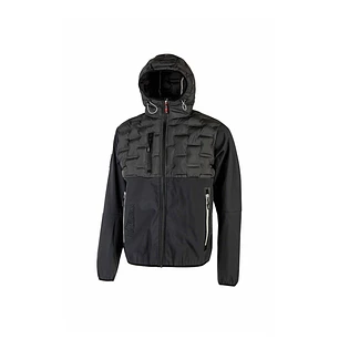 Upower Spock Chaqueta Hibrida Transpirable y Antiviento - Talla XL - Versatil, Cremallera Impermeable, Capucha Ajustable, Plumon Acolchado sin Costura