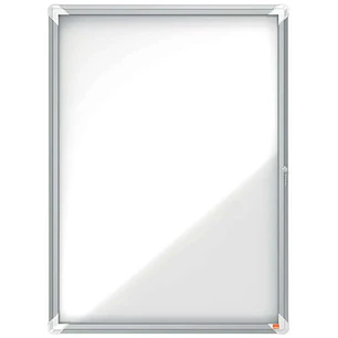 Nobo Vitrina Exteriores 9 Hojas A4 Superficie Blanca Magnetica 45mm - Seguridad - Aluminio - Colorblanco