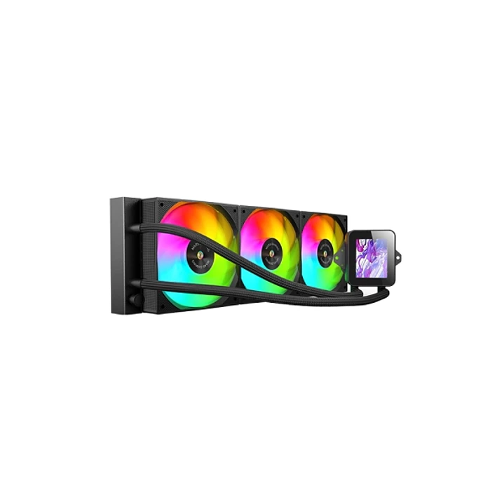 Mars Gaming ML-VISION360 Kit de Refrigeracion Liquida - Potencia 600W - Compatibilidad Universal - Iluminacion ARGB - Bomba Opti-Chamber - Pantalla LC 1
