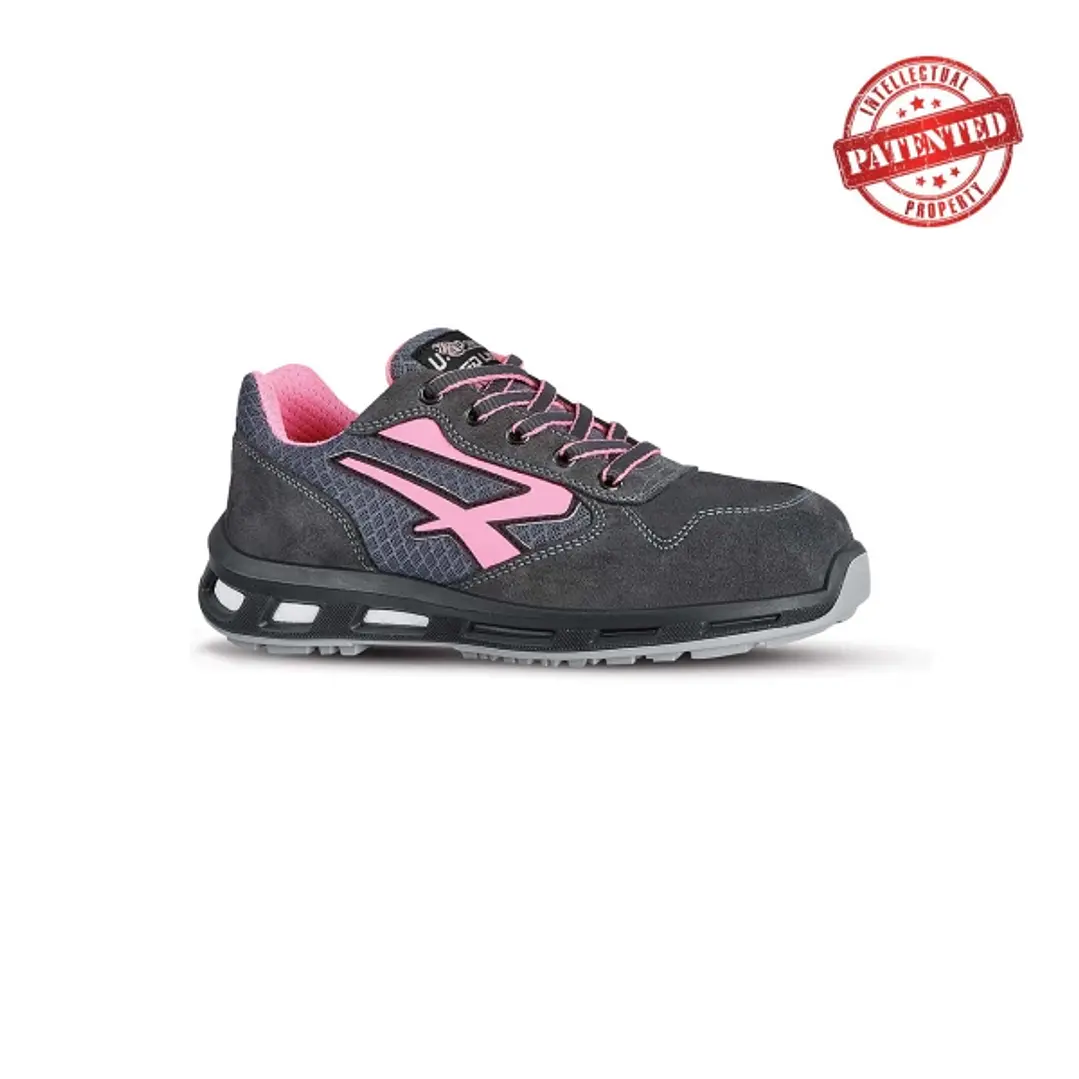 Upower Cherry S ESD Calzado de Seguridad Bajos - Talla 40 - Parte Superior de Nailon Ultraflexible y Gamuza Suave, Puntera de Aluminio, Suela Antidesl 1