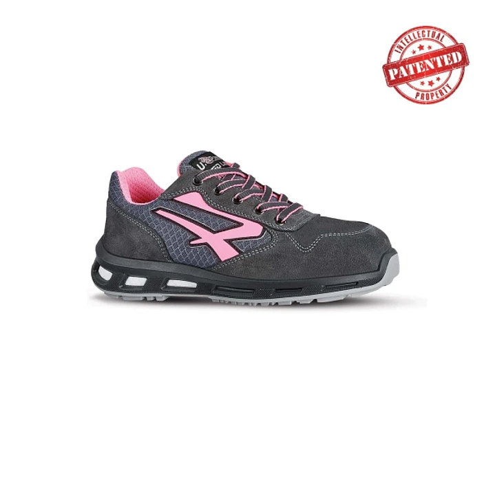 Upower Cherry S ESD Calzado de Seguridad Bajos - Talla 40 - Parte Superior de Nailon Ultraflexible y Gamuza Suave, Puntera de Aluminio, Suela Antidesl 1