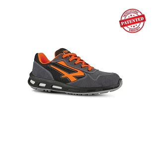 Upower Orange S ESD Calzado de Seguridad Bajos - Talla 46 - Parte Superior de Nailon Ultraflexible y Gamuza Suave, Puntera de Aluminio, Suela Antidesl
