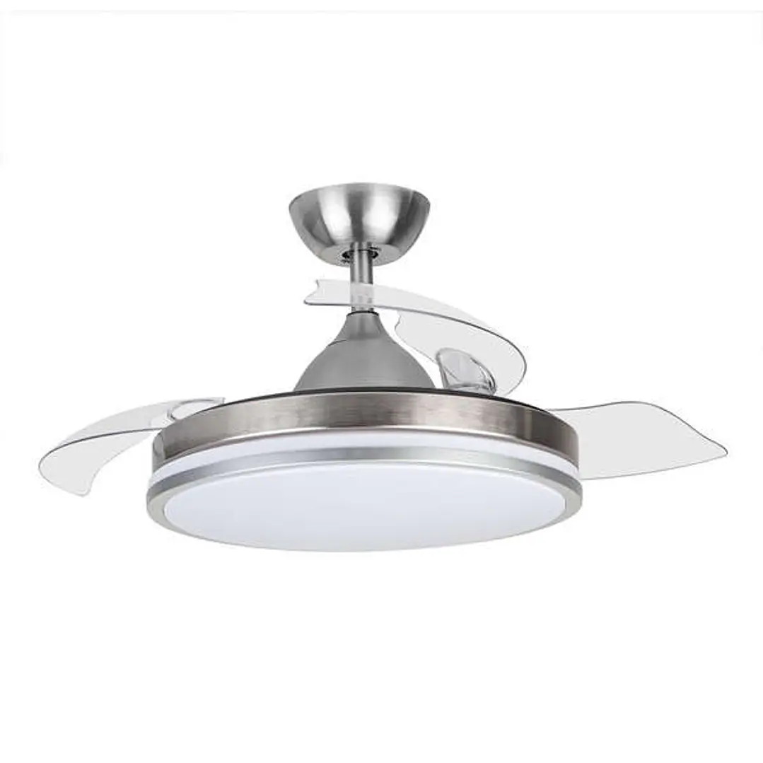 Orbegozo CP 121105 Ventilador de Techo Elegance - Potente Motor DC - Aspas Retractiles - Luz LED Regulable - Mando a Distancia - Sistema Reversible -  1