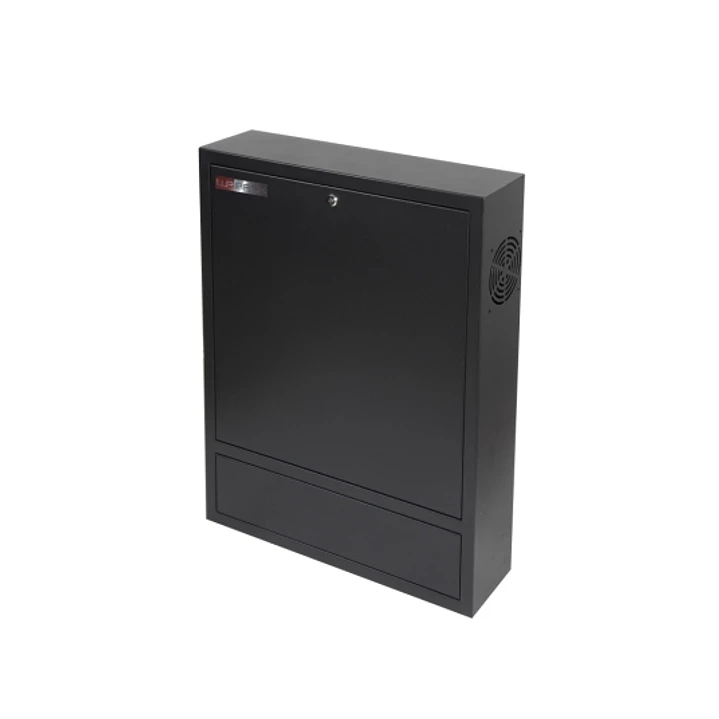 WP RWN-02601-B Armario Mural Vertical 4U - Cerradura de Seguridad con Llave Tubular - 600x150x750mm - Color Negro 1