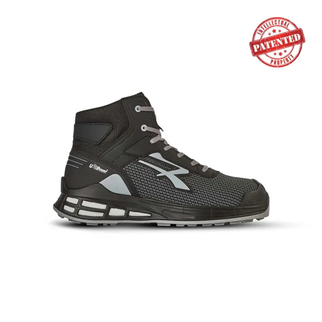 Upower Fantom S ESD Calzado de Seguridad Innovador - Talla 42 - Puntera de Refuerzo, Sistema Antideslizante, Plantilla Anatomica Antibacteriana, Tecno 1