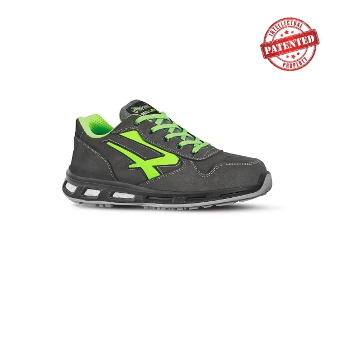 Upower Yoda S ESD Calzado de Seguridad Bajos - Talla 35 - Cuero Nubuck Resistente, Puntera de Aluminio, Hidrofugos, Suela Antideslizante, Proteccion S 1