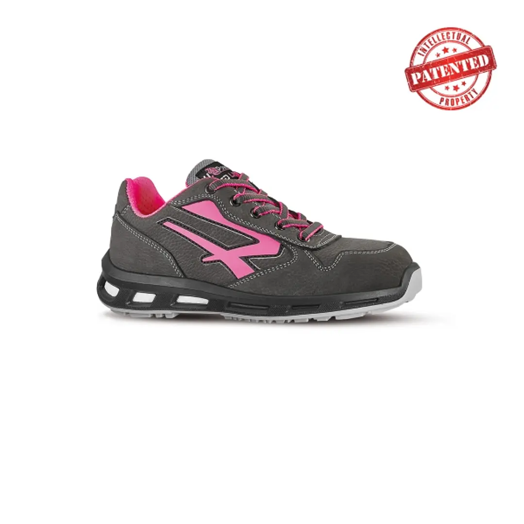 Upower Candy S ESD Calzado de Seguridad Bajos - Talla 39 - Cuero Nubuck Resistente al Agua, Puntera de Aluminio, Suela Antideslizante, Ligeros y Antia 1