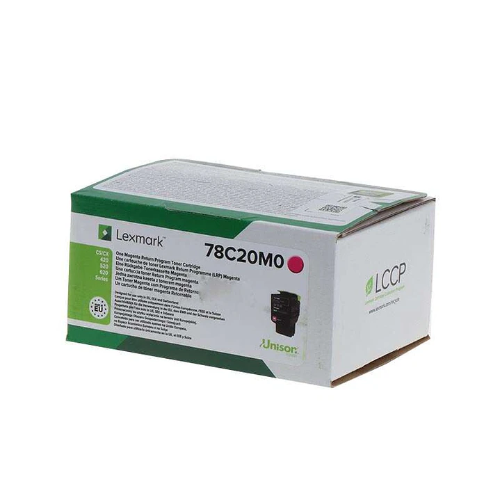 Lexmark CS421/CS521/CS622/CX421/CX522/CX622/CX625 Magenta Cartucho de Toner Original - 78C20M0 1