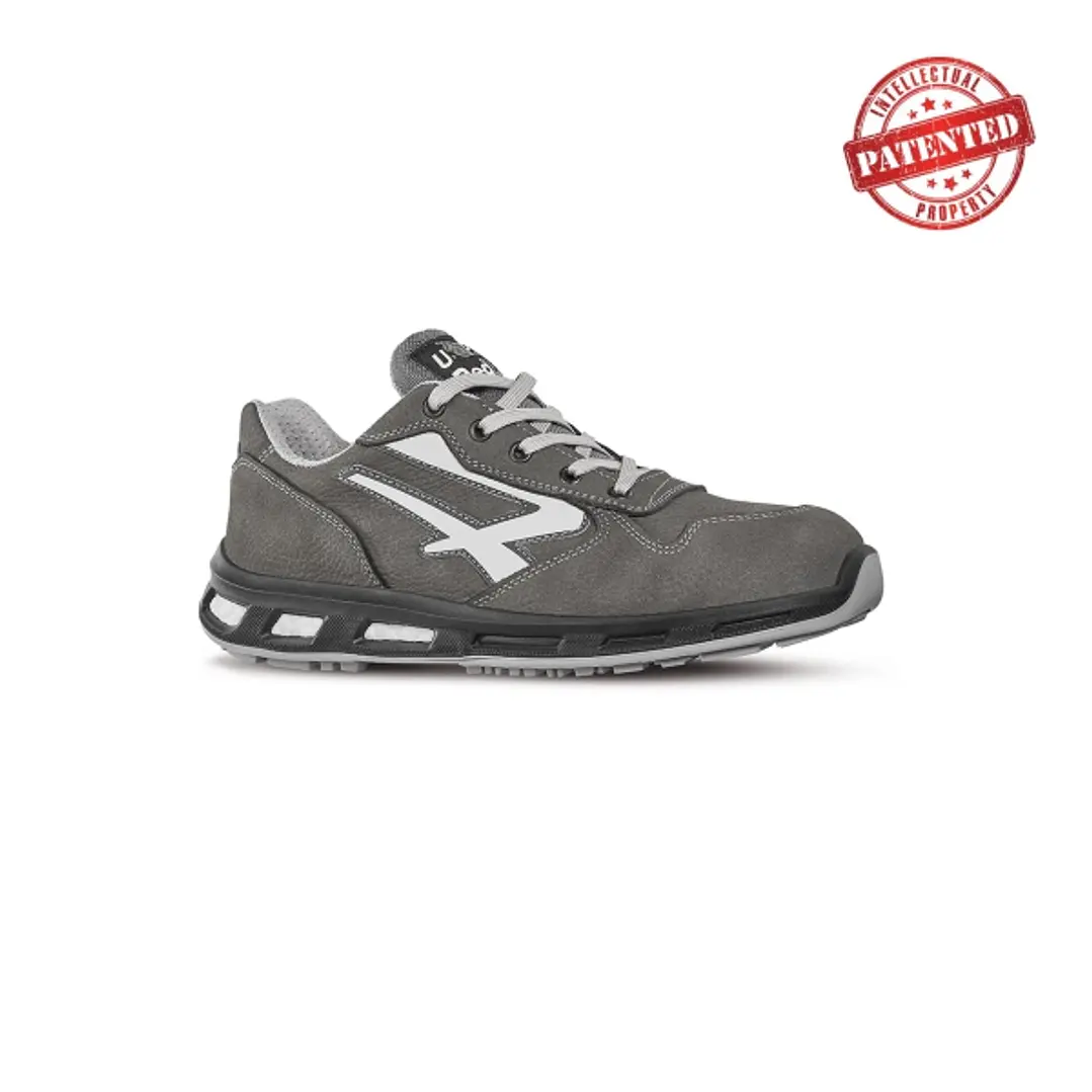 Upower Kick S ESD Calzado de Seguridad Bajos - Talla 39 - Cuero Nubuck Resistente, Puntera de Aluminio, Hidrofugos, Antiarrugas, Antideslizantes, Suel 1
