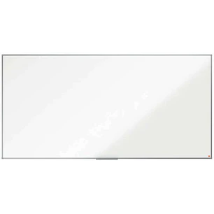 Nobo Essence Pizarra Magnetica de Acero Vitrificado 2400x1200mm - Montaje en Esquinas - Superficie de Borrado Superior - Color Blanco