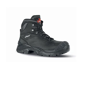 Upower Terranova UK S Calzado de Seguridad Botines - Talla 39 - Empeine en Piel Pull-Up Hidrofugo, Puntal AirToe Composite, Antiperforacion, Antidesli