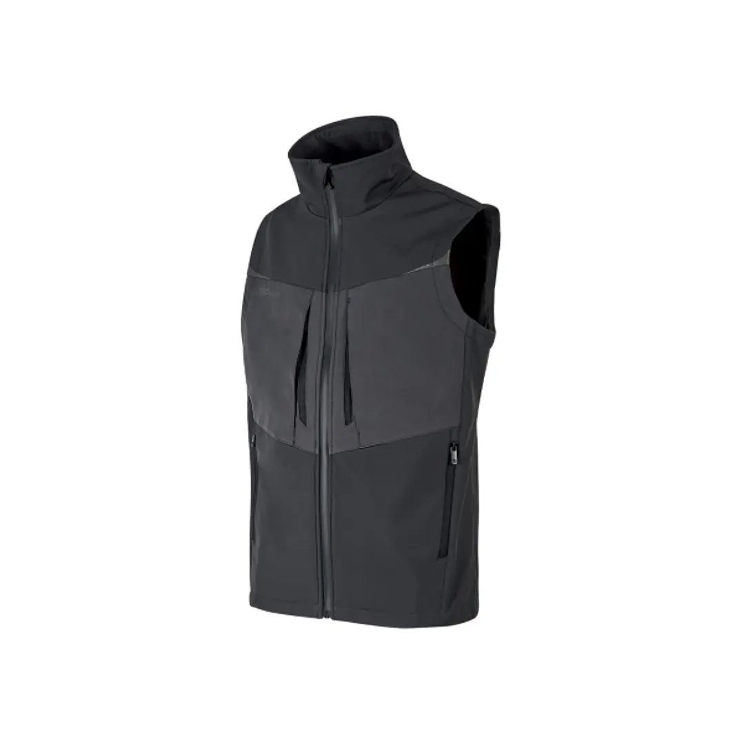 Upower Brio Chaleco de Trabajo Softshell - Talla XL - Repelente al Agua, Interior de Microfleece, Tecnologia de Grafeno, Multiples Bolsillos, Insertos 1