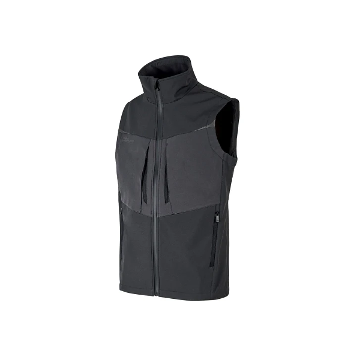 Upower Brio Chaleco de Trabajo Softshell - Talla M - Repelente al Agua, Interior de Microfleece, Tecnologia de Grafeno, Insertos Reflectantes, Cremall 1
