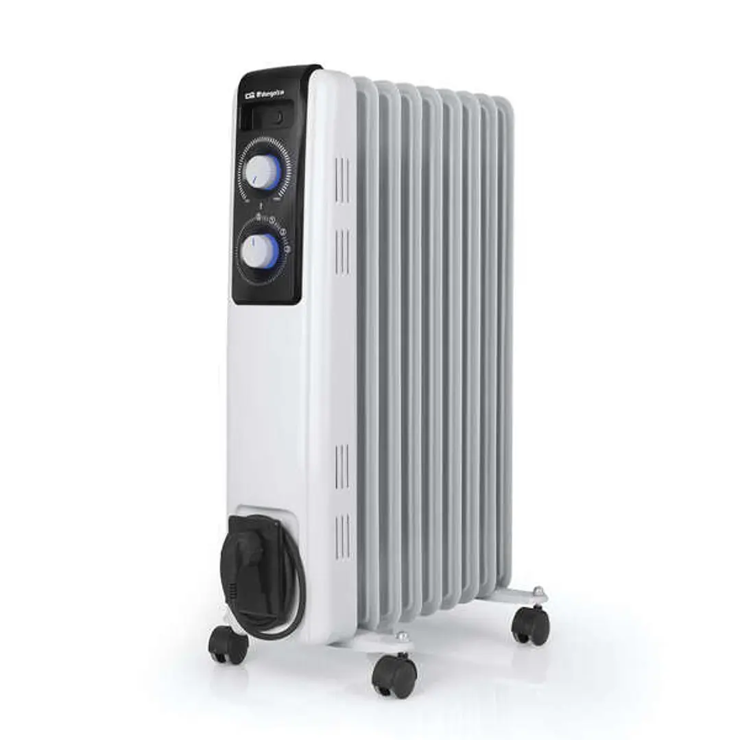 Orbegozo RF Radiador de Aceite Confort Total - Potencia Ajustable - Diseño Moderno y Elegante - Alta Inercia Termica - Facil de Transportar - Seguro y 1