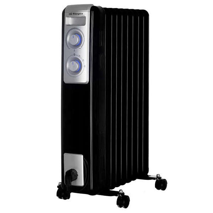 Orbegozo RN-2000 Radiador de Aceite Potente y Silencioso - Potencia Maxima 2000W - 9 Elementos Calorificos - 3 Potencias de Calor - Termostato Regulab 1
