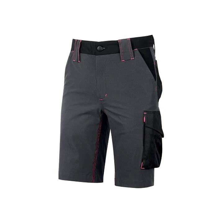 Upower Mercury Lady Pantalon Corto Elastico - Talla XL - Repelente al Agua, Alta Transpirabilidad, Secado Rapido, Bolsillos Multifuncionales, Cintura  1