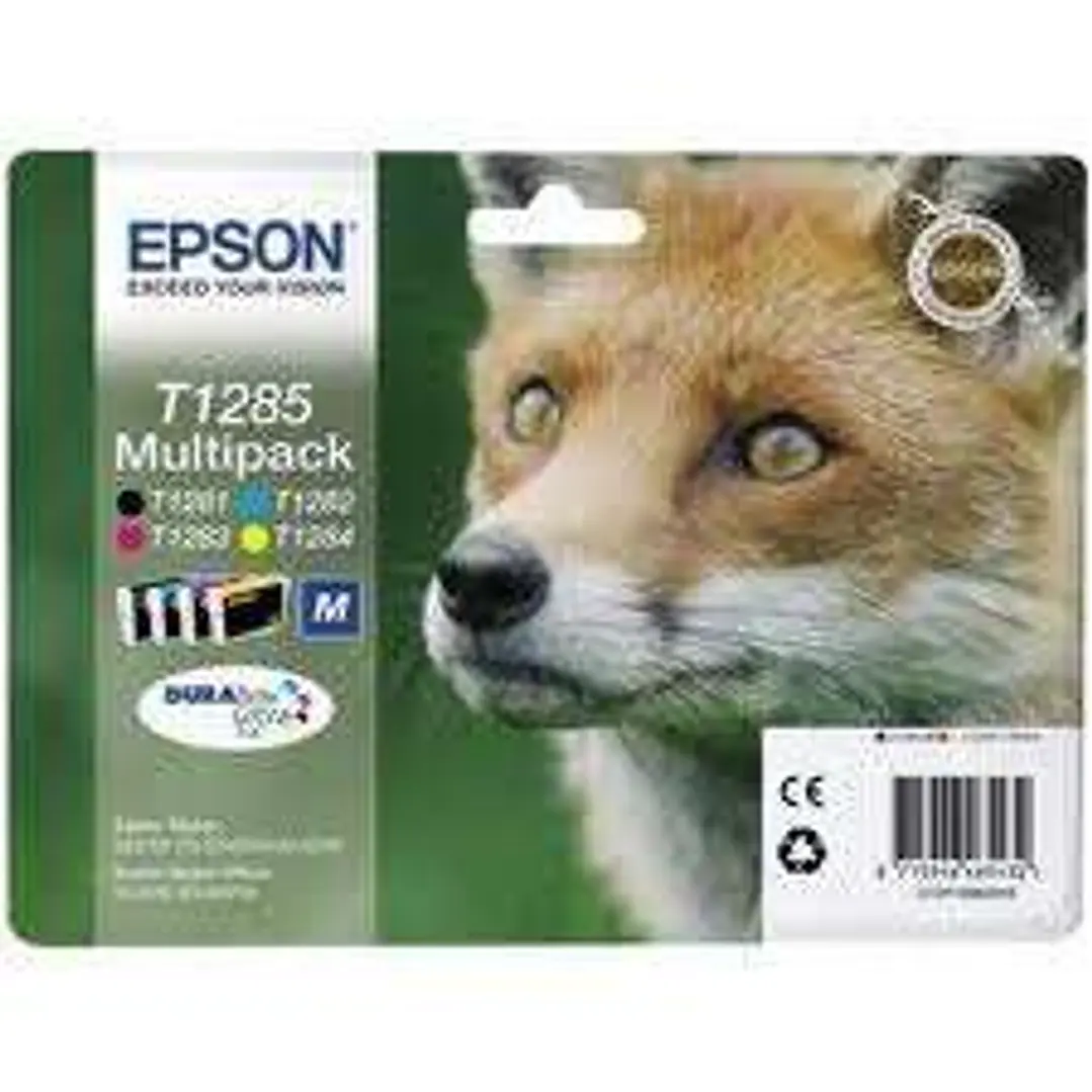 Epson T1285 Pack de 4 Cartuchos de Tinta Originales - C13T12854012 1