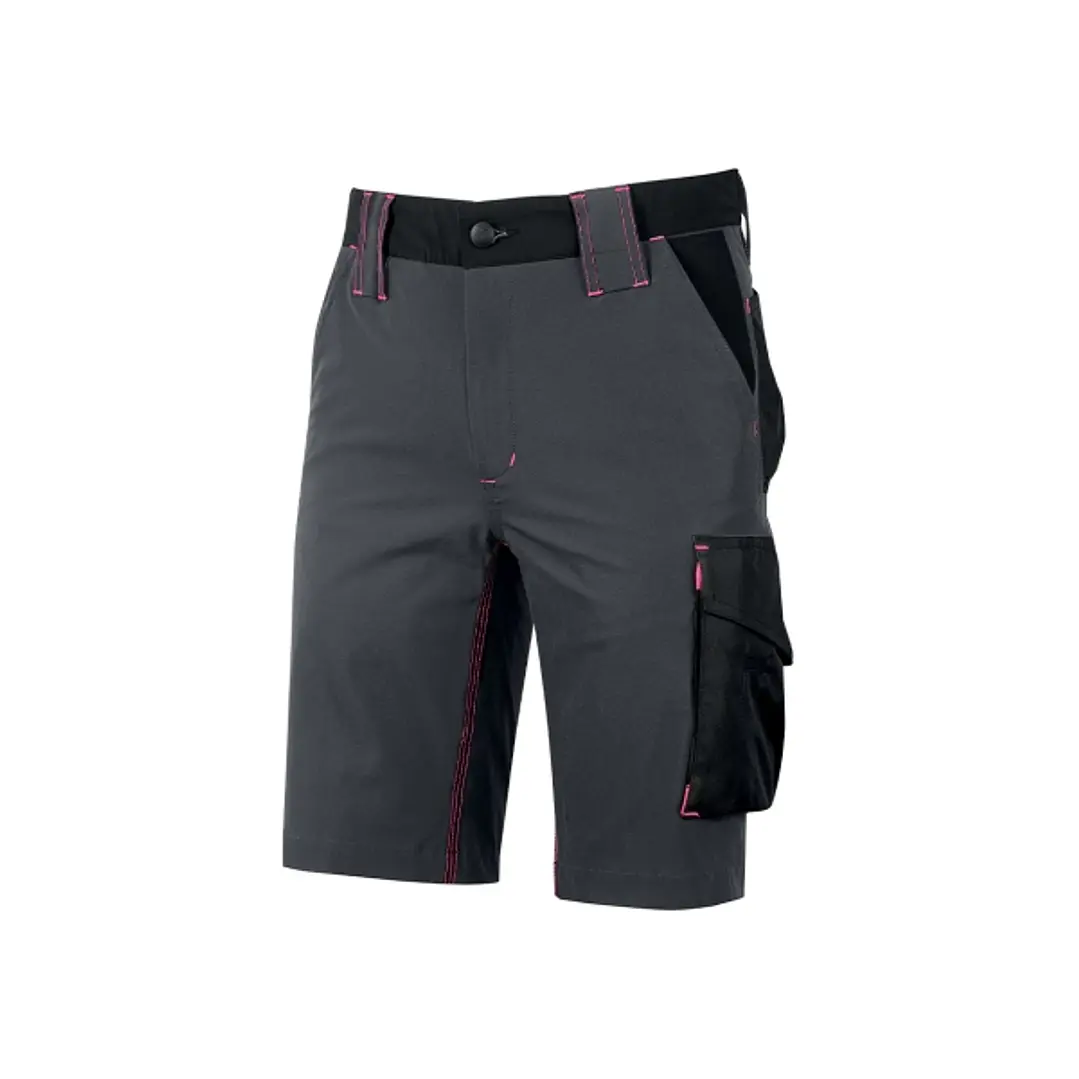 Upower Mercury Lady Pantalon Corto Elastico - Talla M - Repelente al Agua, Alta Transpirabilidad, Secado Rapido, Bolsillos Multifuncionales, Cintura A 1