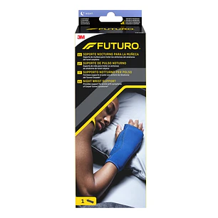 Futuro Soporte Nocturno para Brazo y Mano - Ajustable (13.3 - 22.9cm) - Transpirable - Color Azul